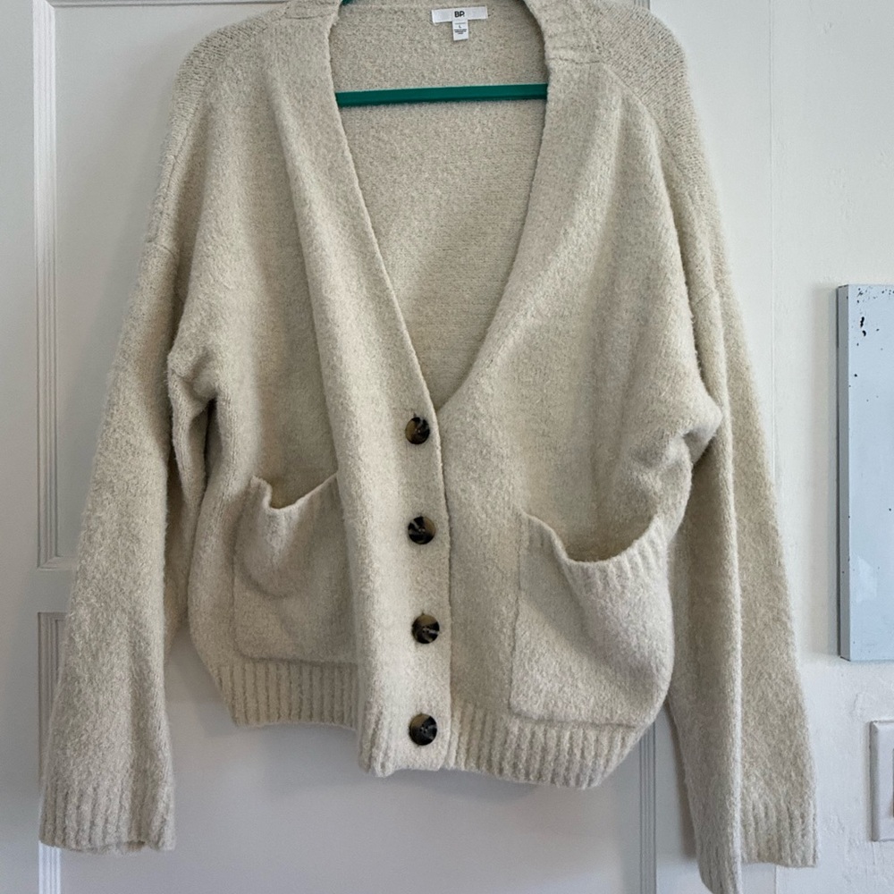 BP Cream Button-Up Women's Cardigan